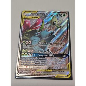 Pokemon TCG - Celebi & Venusaur GX SM167 Alternate Art Promo- S&M Promos - LP/MP
